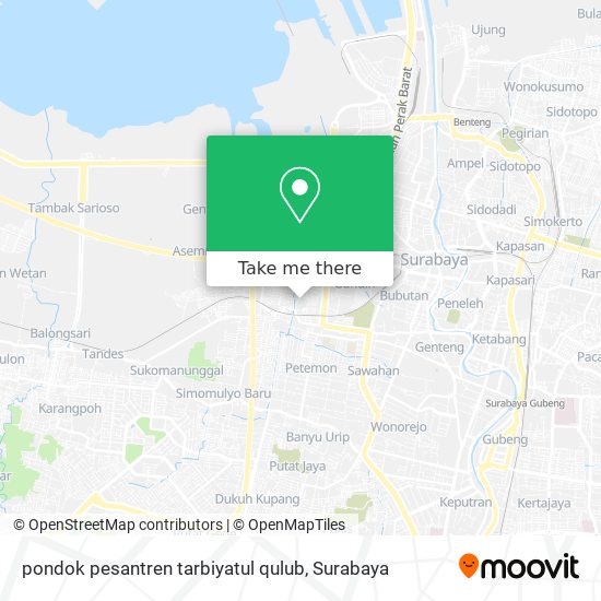 pondok pesantren tarbiyatul qulub map