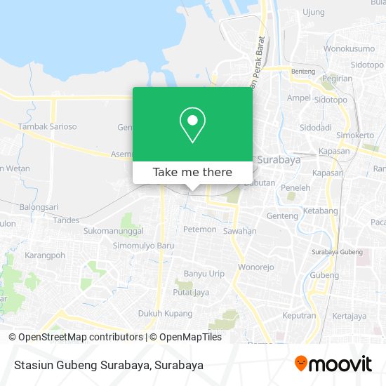 Stasiun Gubeng Surabaya map