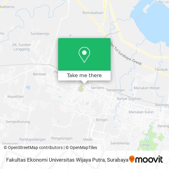 Fakultas Ekonomi Universitas Wijaya Putra map