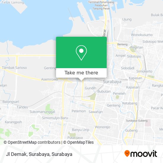 Jl Demak, Surabaya map