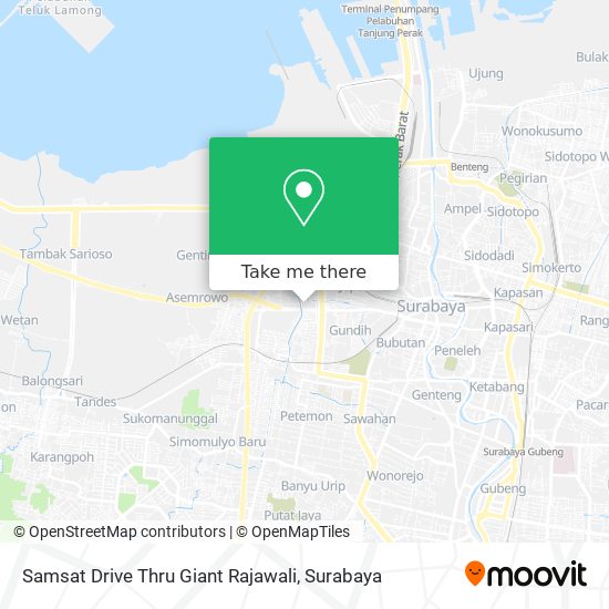 Samsat Drive Thru Giant Rajawali map