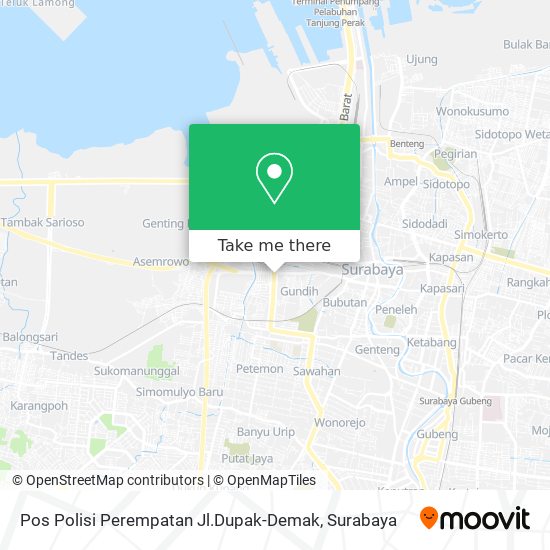 Pos Polisi Perempatan Jl.Dupak-Demak map