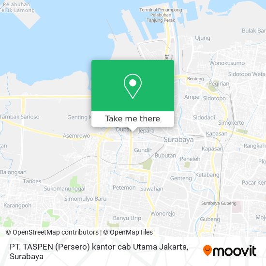 PT. TASPEN (Persero) kantor cab Utama Jakarta map