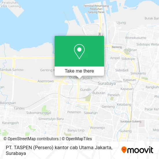 PT. TASPEN (Persero) kantor cab Utama Jakarta map