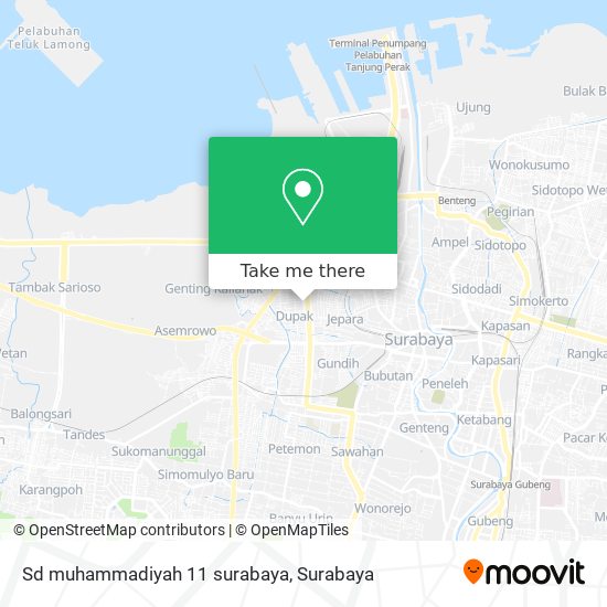 Sd muhammadiyah 11 surabaya map