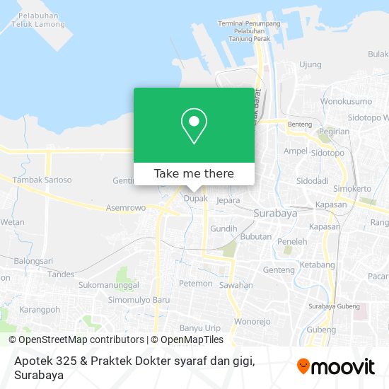 Apotek 325 & Praktek Dokter syaraf dan gigi map