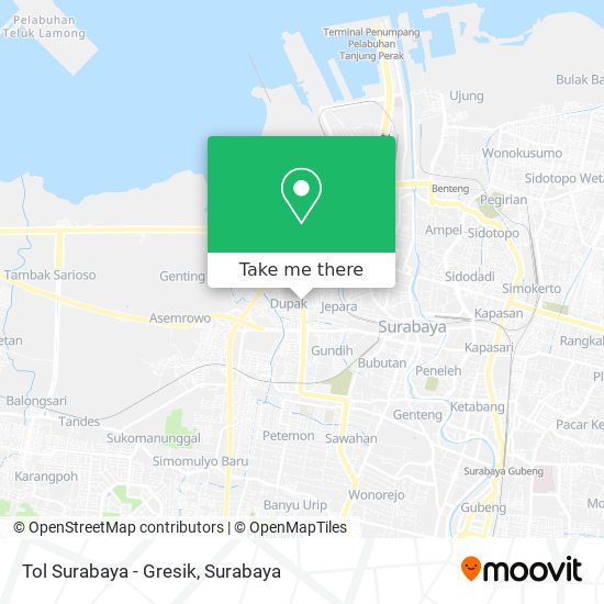 Tol Surabaya - Gresik map