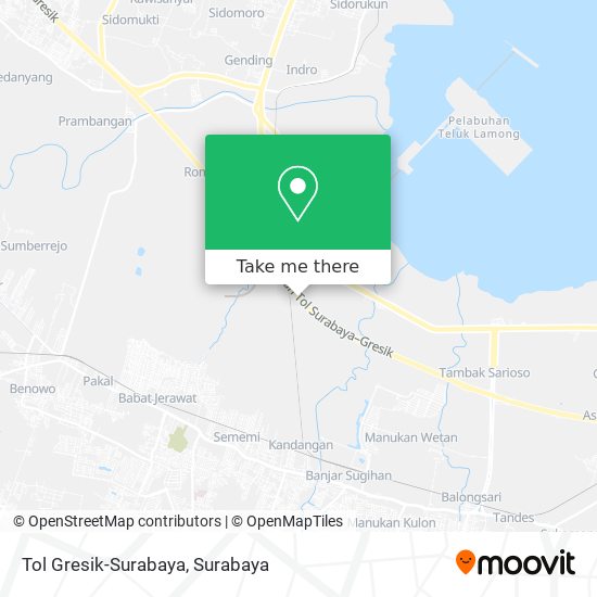 Tol Gresik-Surabaya map