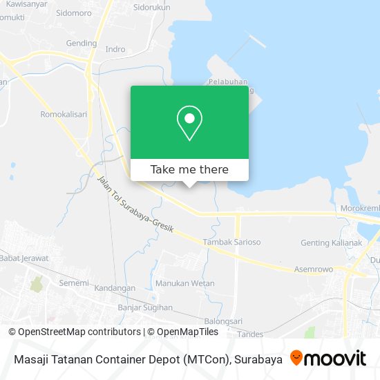 Masaji Tatanan Container Depot (MTCon) map