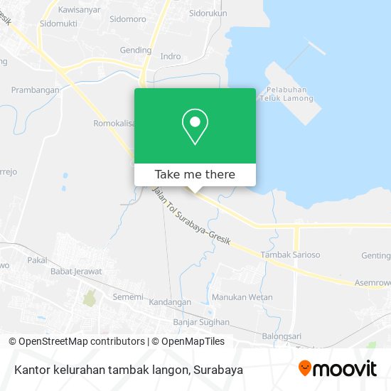 Kantor kelurahan tambak langon map