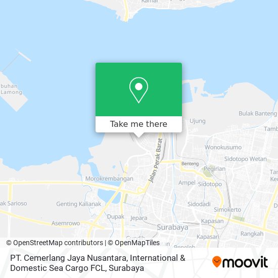 PT. Cemerlang Jaya Nusantara, International & Domestic Sea Cargo FCL map