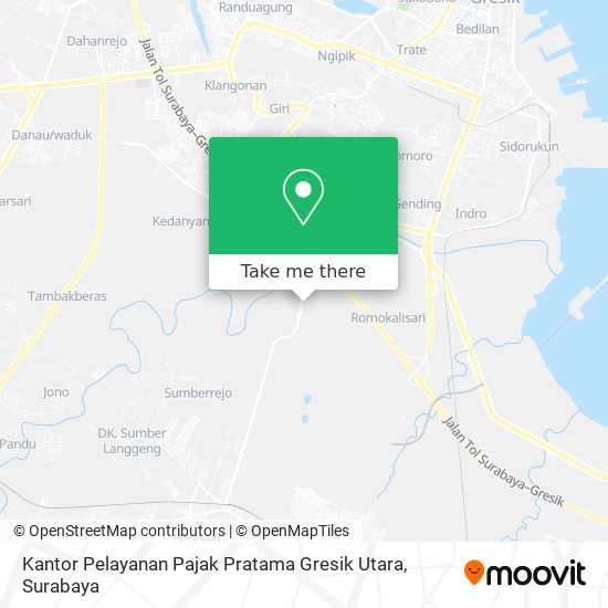 Kantor Pelayanan Pajak Pratama Gresik Utara map