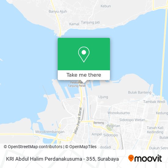 KRI Abdul Halim Perdanakusuma - 355 map