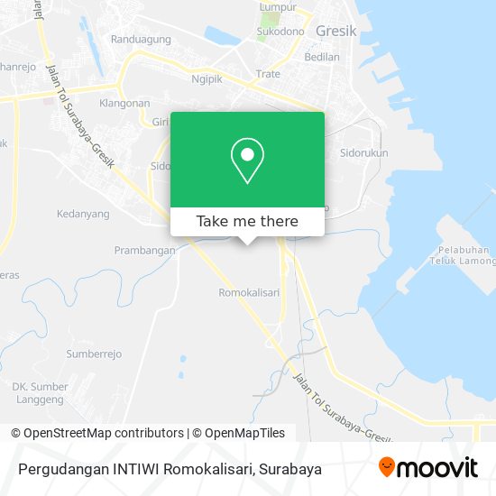 Pergudangan INTIWI Romokalisari map