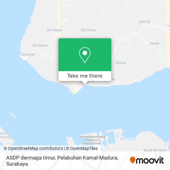 ASDP dermaga timur, Pelabuhan Kamal-Madura map