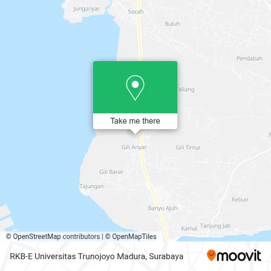 RKB-E Universitas Trunojoyo Madura map