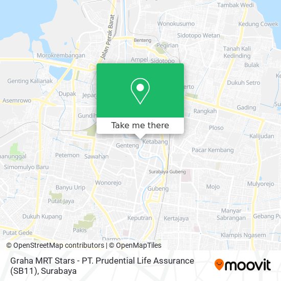 Graha MRT Stars - PT. Prudential Life Assurance (SB11) map