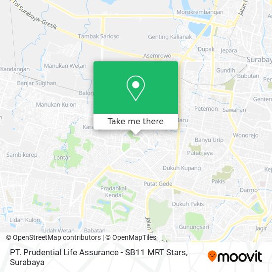 PT. Prudential Life Assurance - SB11 MRT Stars map