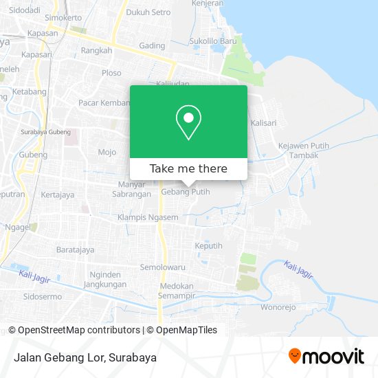 Jalan Gebang Lor map