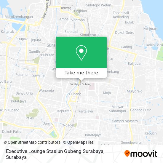 Executive Lounge Stasiun Gubeng Surabaya map