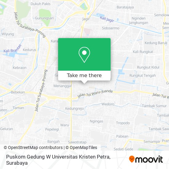 Puskom Gedung W Universitas Kristen Petra map