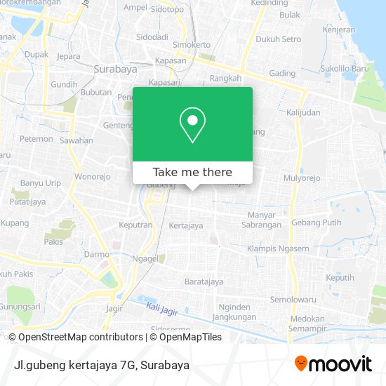 Jl.gubeng kertajaya 7G map