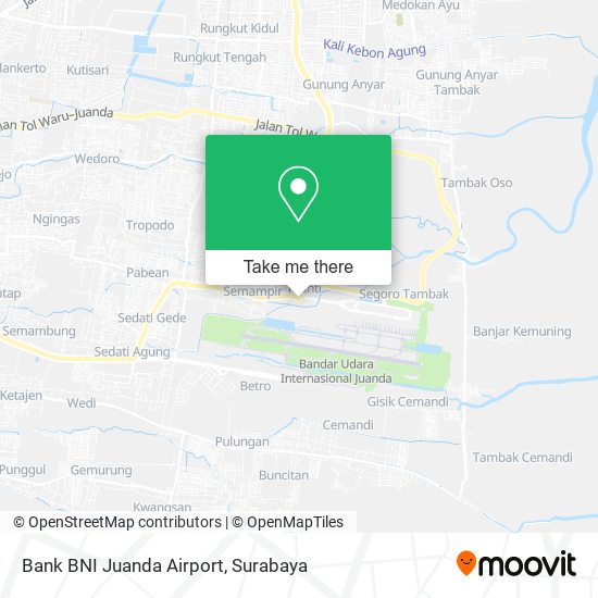 Bank BNI Juanda Airport map