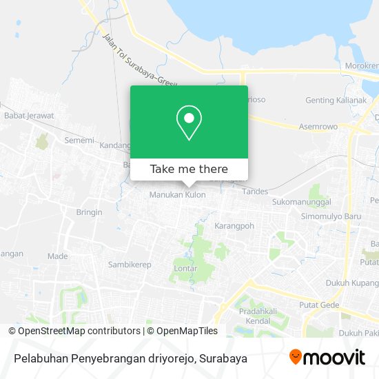 Pelabuhan Penyebrangan  driyorejo map