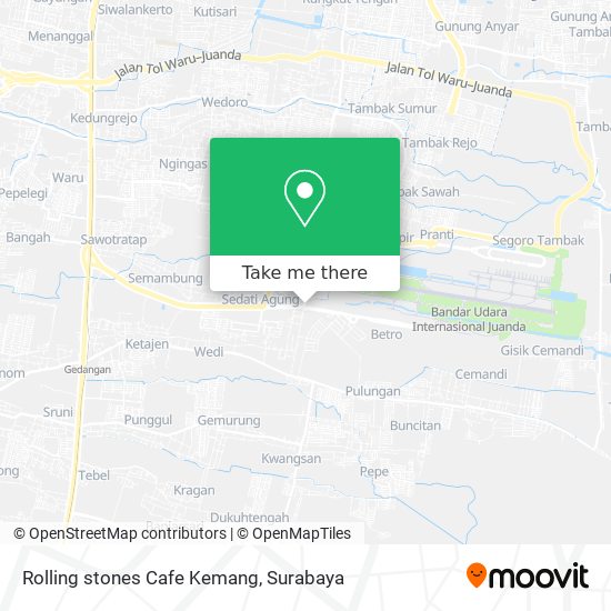 Rolling stones Cafe Kemang map