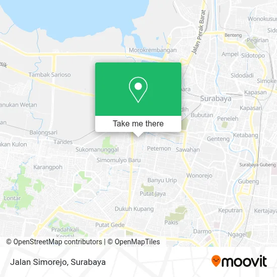 Jalan Simorejo map