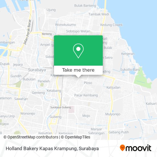 Holland Bakery Kapas Krampung map