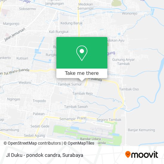 Jl Duku - pondok candra map