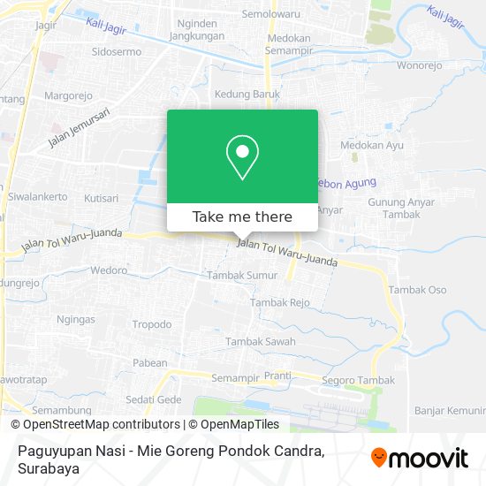 Paguyupan Nasi - Mie Goreng Pondok Candra map