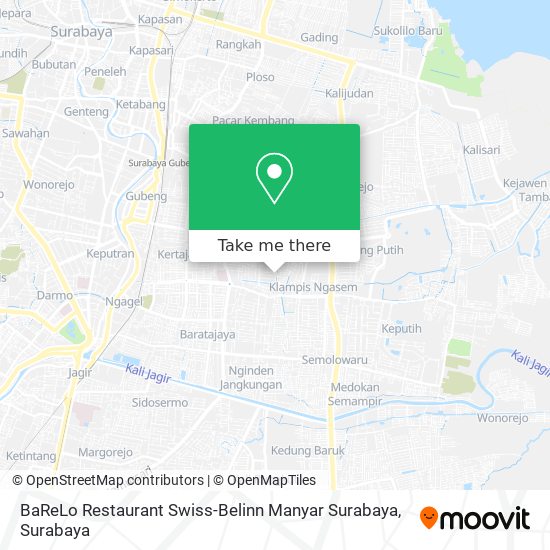 BaReLo Restaurant Swiss-Belinn Manyar Surabaya map