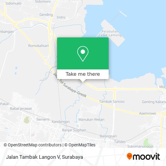 Jalan Tambak Langon V map