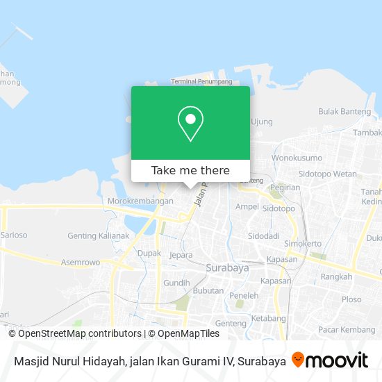 Masjid Nurul Hidayah, jalan Ikan Gurami IV map