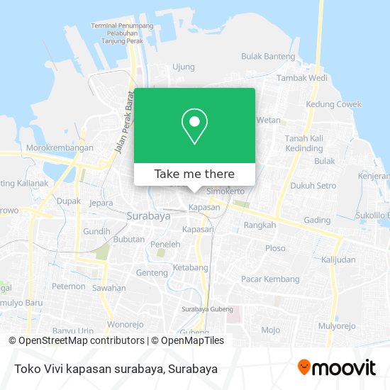 Toko Vivi kapasan surabaya map