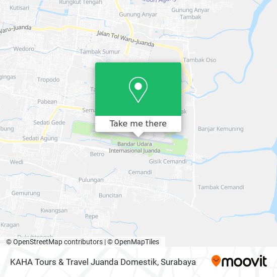 KAHA Tours & Travel Juanda Domestik map