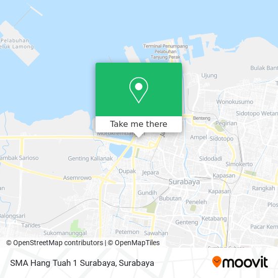 SMA Hang Tuah 1 Surabaya map