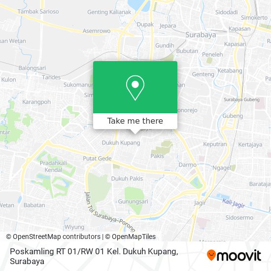 Poskamling RT 01 / RW 01  Kel. Dukuh Kupang map