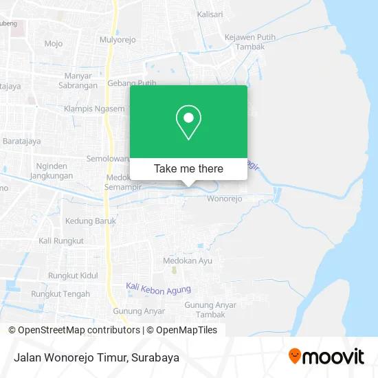 Jalan Wonorejo Timur map