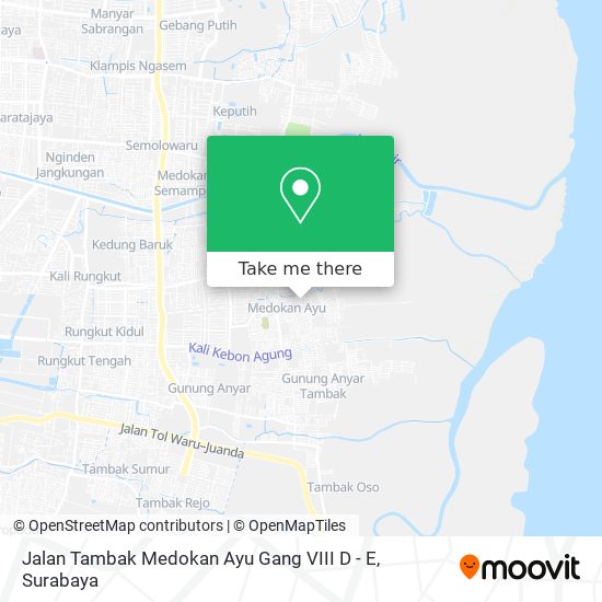 Jalan Tambak Medokan Ayu Gang VIII D - E map