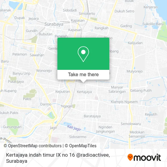 Kertajaya indah timur IX no 16 @radioactivee map