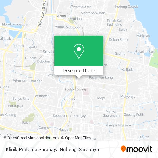 Klinik Pratama Surabaya Gubeng map
