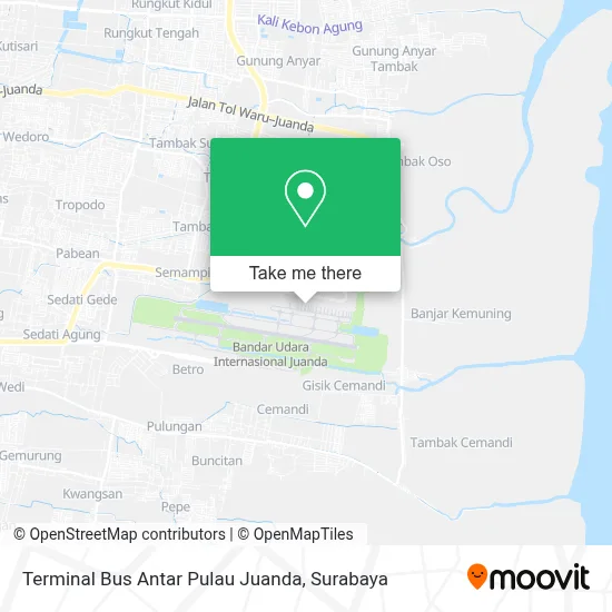 Terminal Bus Antar Pulau Juanda map