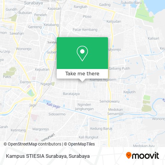 Kampus STIESIA Surabaya map