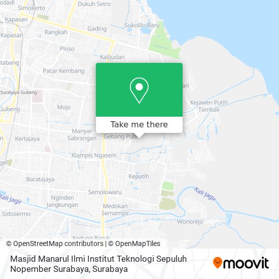 Masjid Manarul Ilmi Institut Teknologi Sepuluh Nopember Surabaya map