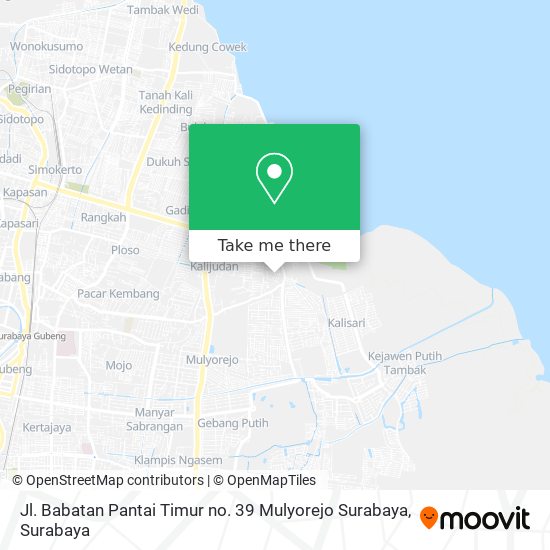 Jl. Babatan Pantai Timur no. 39 Mulyorejo Surabaya map