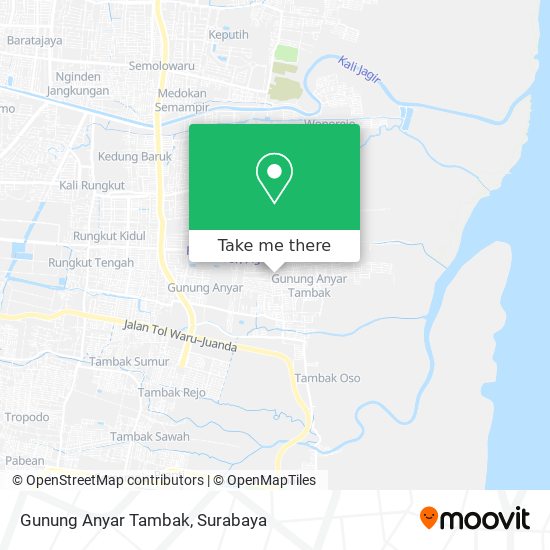 Gunung Anyar Tambak map