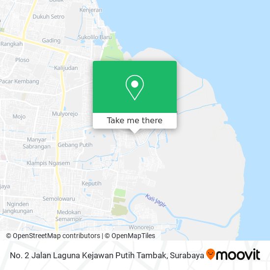 No. 2 Jalan Laguna Kejawan Putih Tambak map